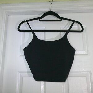Black Crop Tank Top